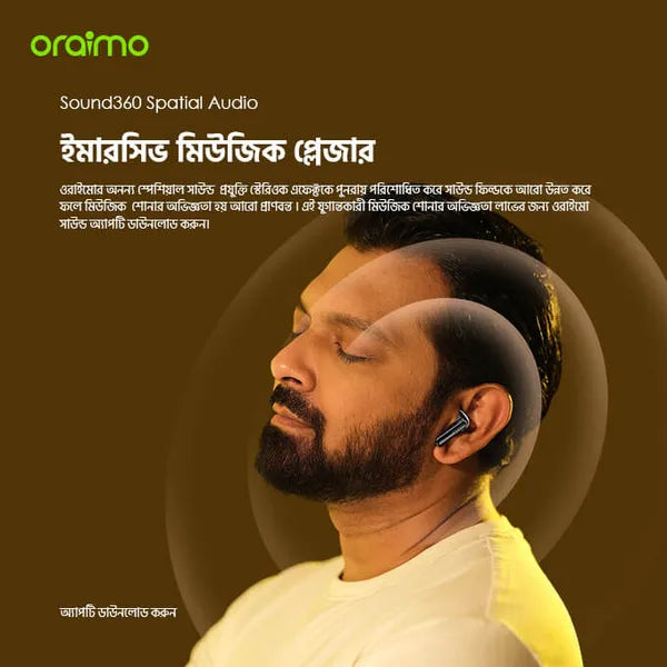 Oraimo FreePods Neo TWS Earbuds (OTW-330S)-Tuned By Tahsan
