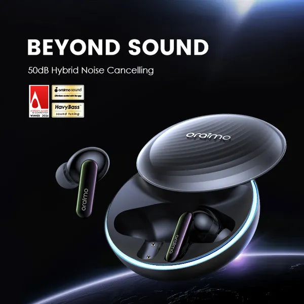 Oraimo OTW-630 SpaceBuds Hybrid ANC True Wireless Earbuds Customized Voice Prompt