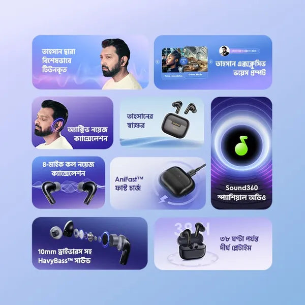 Oraimo OTW-625 SpaceBuds Z ANC True Wireless Earphones