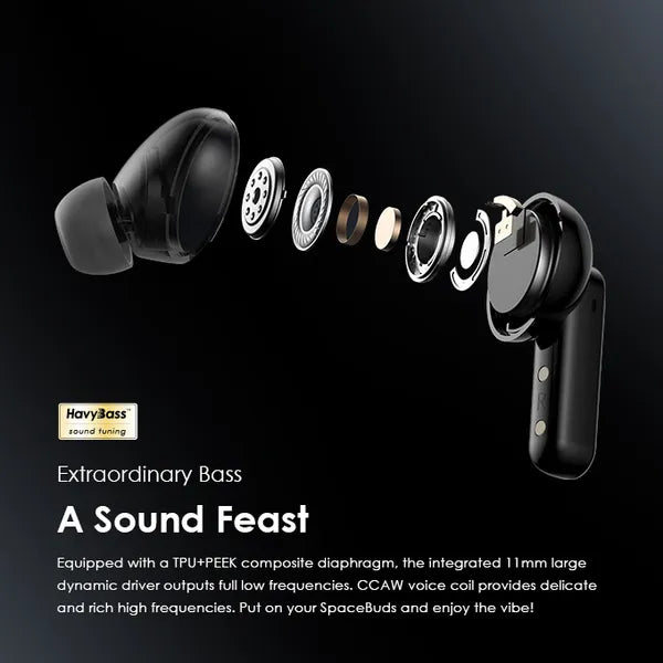 Oraimo OTW-630 SpaceBuds Hybrid ANC True Wireless Earbuds Customized Voice Prompt