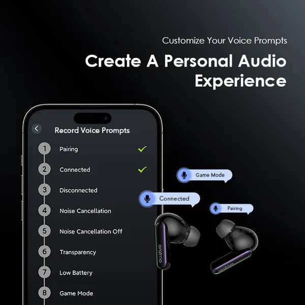 Oraimo OTW-630 SpaceBuds Hybrid ANC True Wireless Earbuds Customized Voice Prompt
