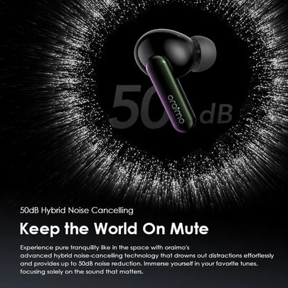 Oraimo OTW-630 SpaceBuds Hybrid ANC True Wireless Earbuds Customized Voice Prompt