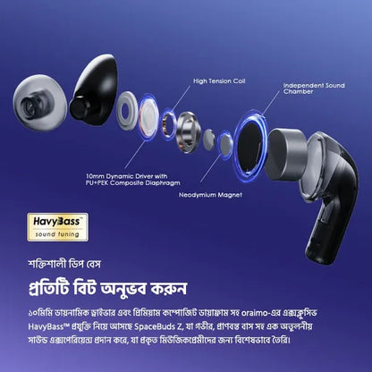 Oraimo OTW-625 SpaceBuds Z ANC True Wireless Earphones